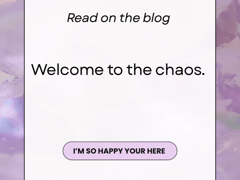 Welcome to the&nbsp;Chaos